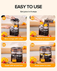 Dual-Head Electric Citrus Juicer