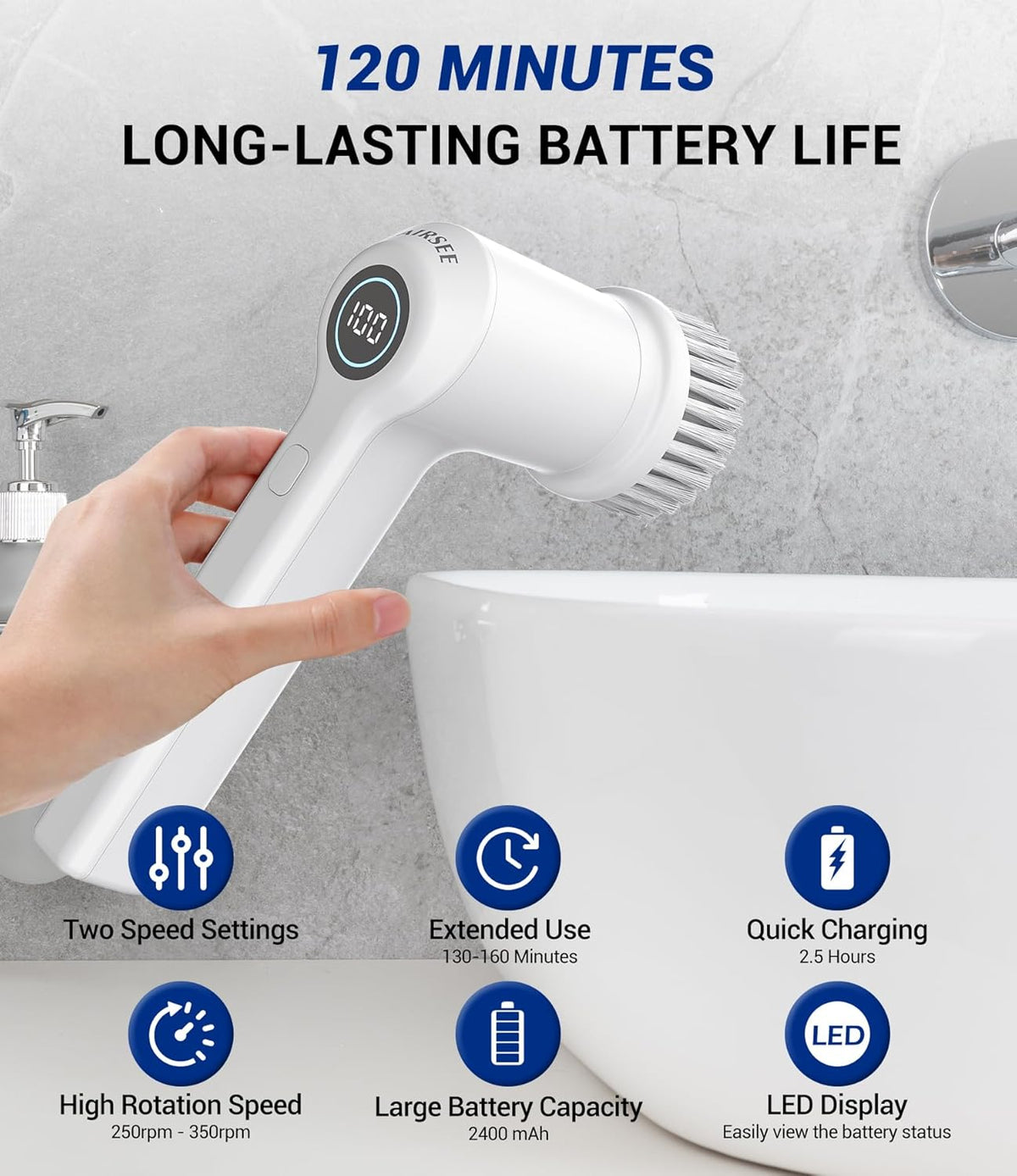 Electric Cleaning Scrubber Ⓢ